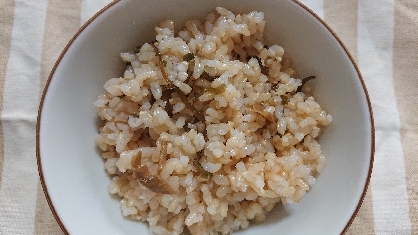 玄米で作る梅干し&塩昆布ご飯〜