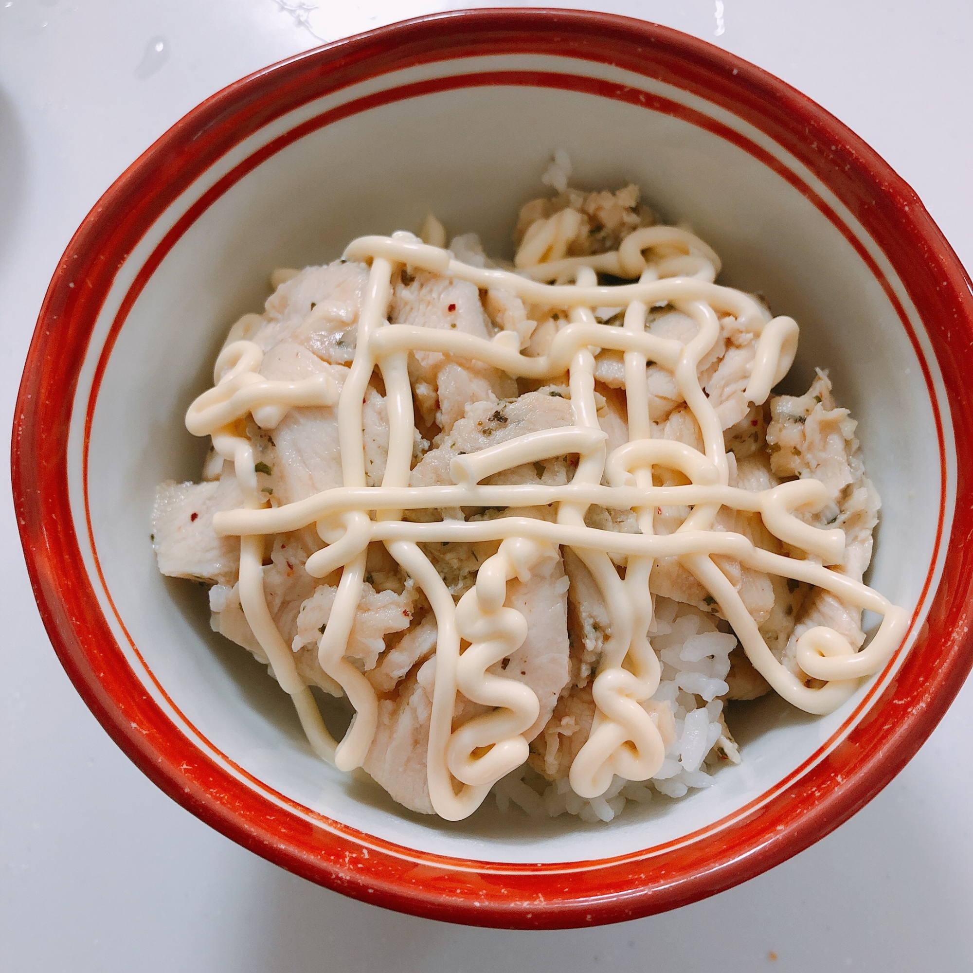 簡単！サラダチキン丼