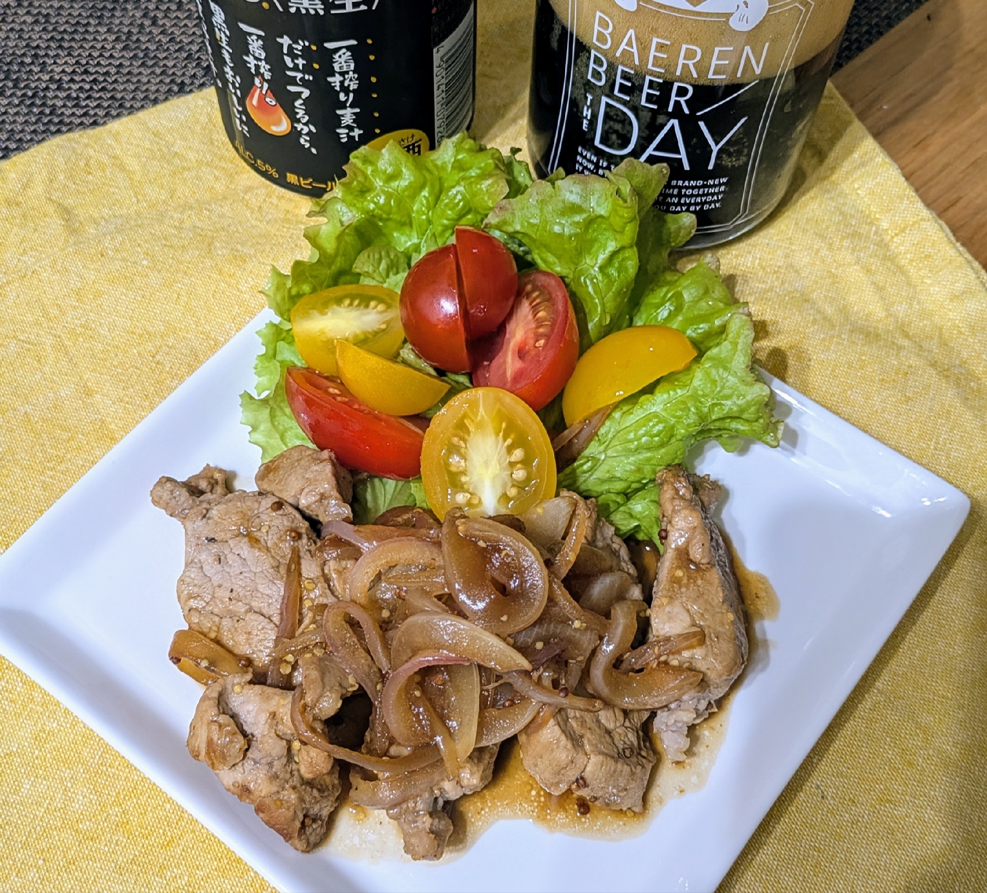 【主菜】豚ヒレ肉のバルサミコ炒め