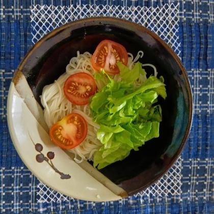 大葉トマト♫玉子そうめん