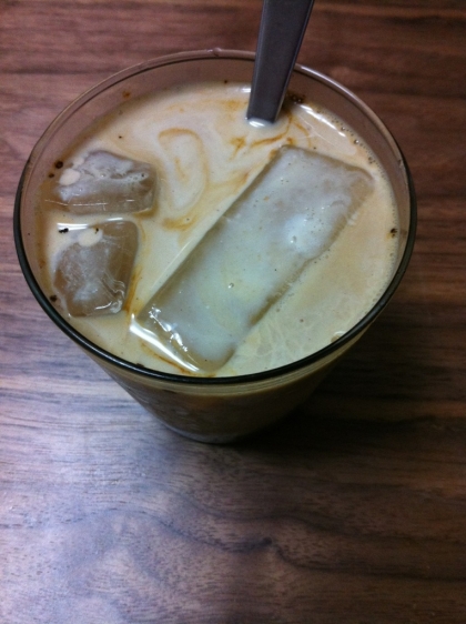 豆乳入り氷コーヒー