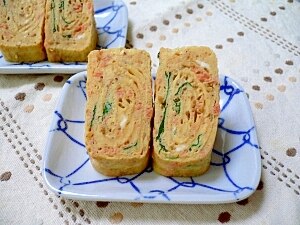 ゴマ風味～鮭と大葉の卵焼き レシピ・作り方 by □うみ□ - 楽天レシピ