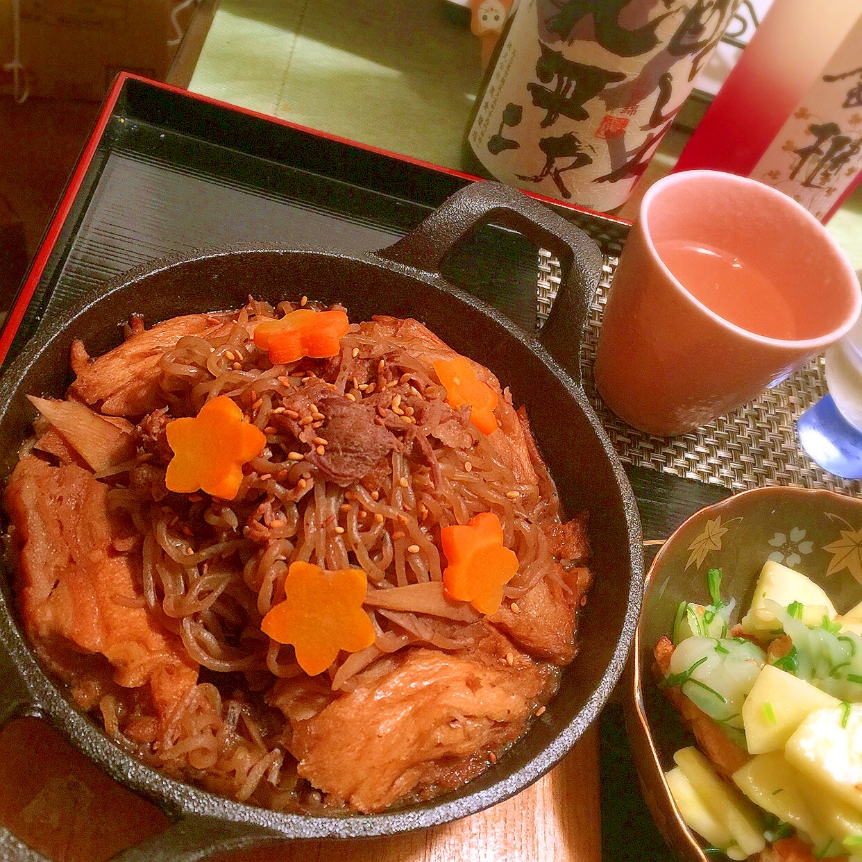 たんかく牛と車麩のすき煮