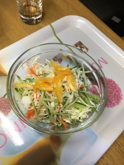 金柑入り野菜サラダ