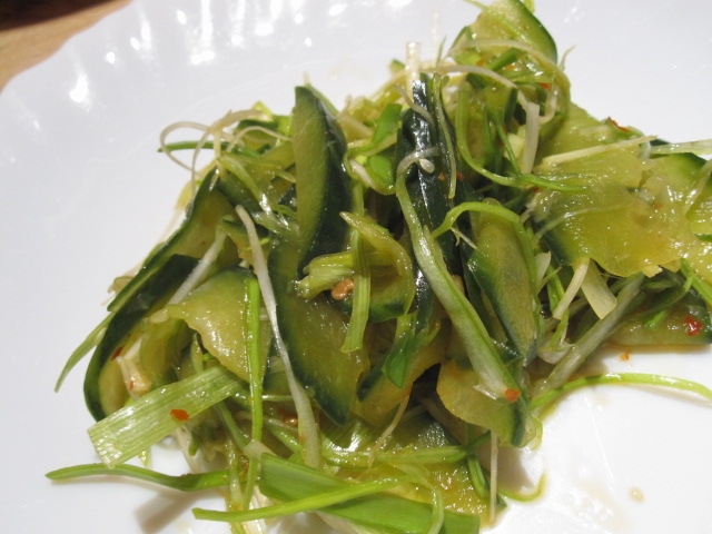 ねぎときゅうりの簡単サラダ