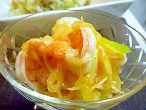 簡単!エビと玉ねぎのスウィートチリソース和え