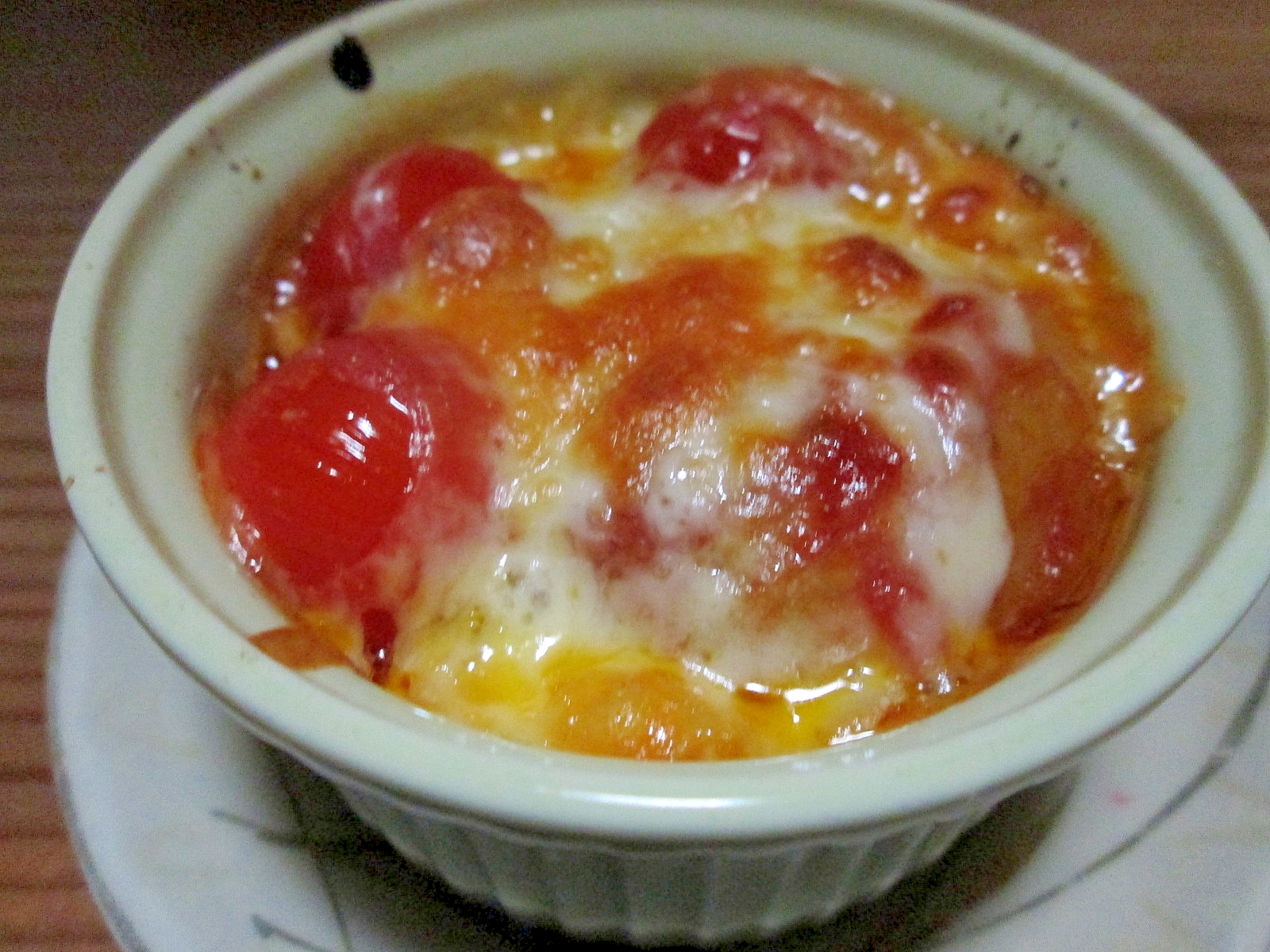 リメイク料理♪　玉ねぎとトマトのチーズ焼き
