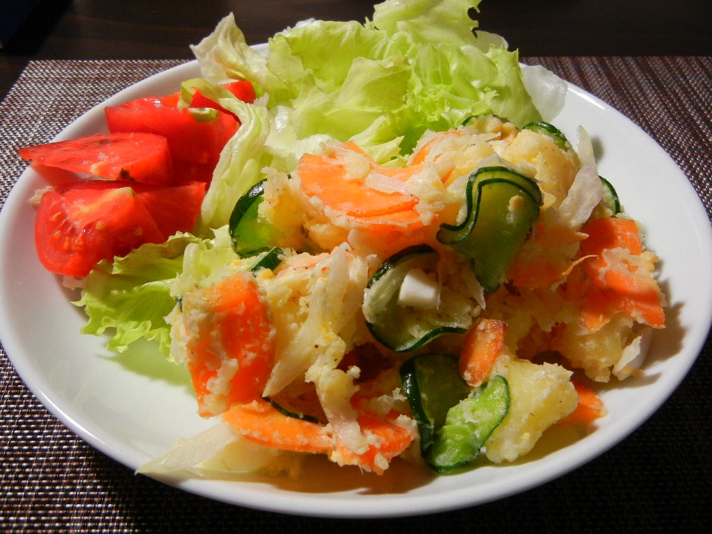 カレー風味のポテトサラダ