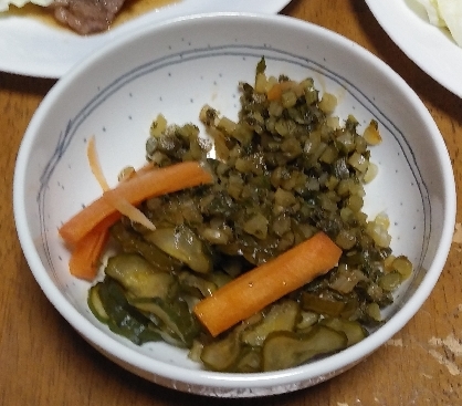 大根の葉っぱの漬物