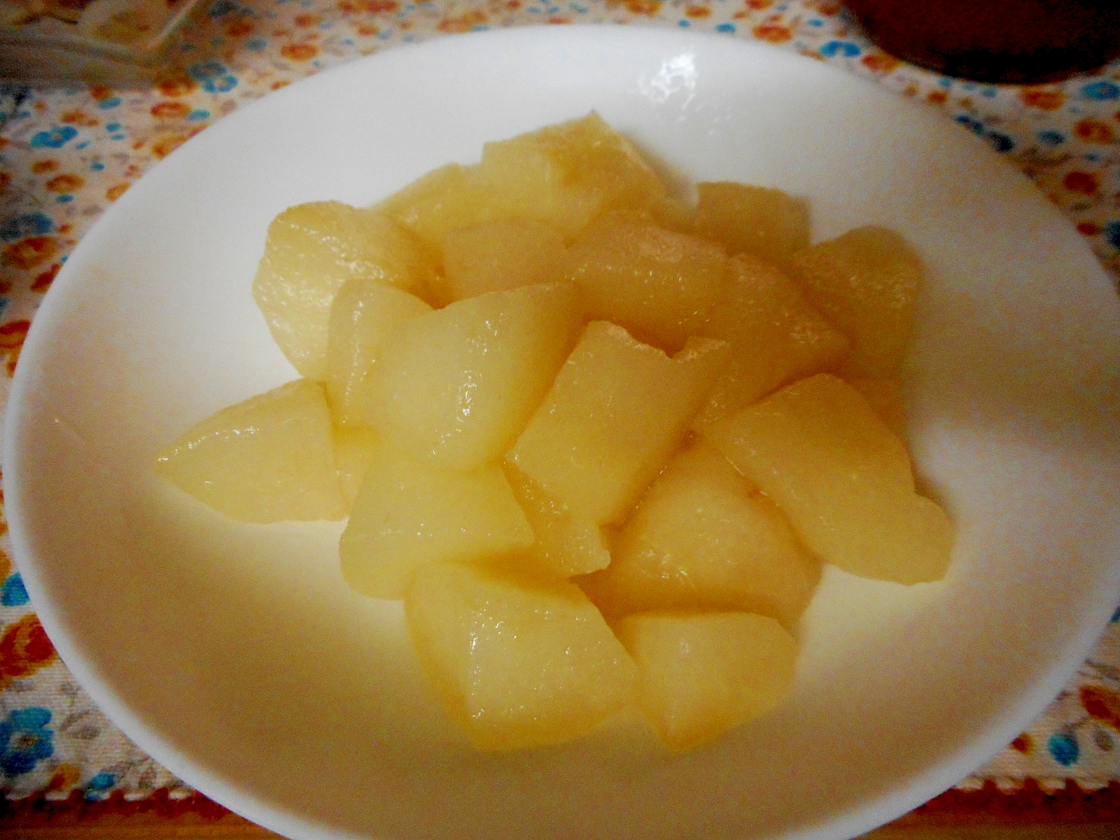 梨のリンゴジュース煮