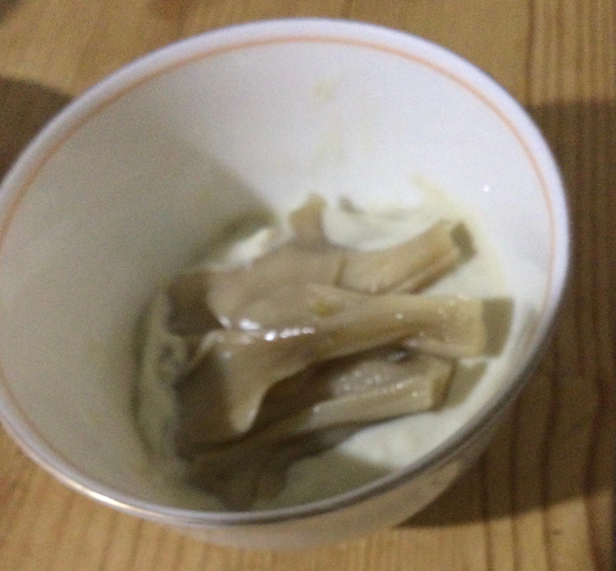 舞茸乗せ☆明日葉豆乳ヨーグルト♪