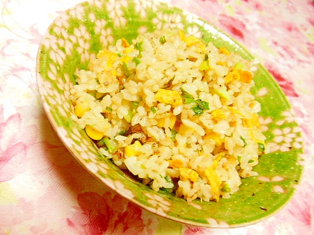 ガリマヨ・ダシダｄｅ❤葱とコーンのドリトス炒飯❤