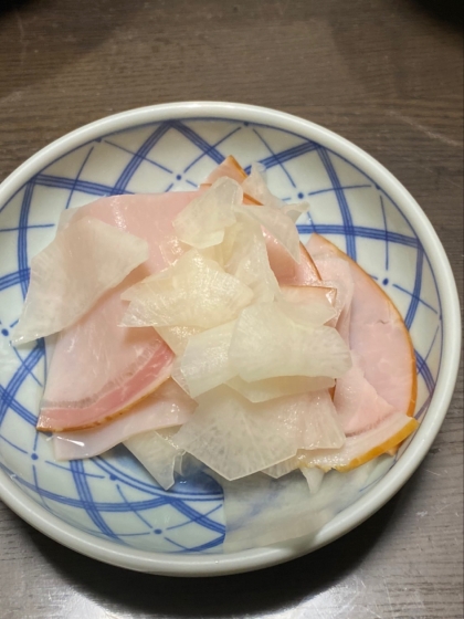 もう1品☘️大根とハムの甘酢漬け【和食・副菜】