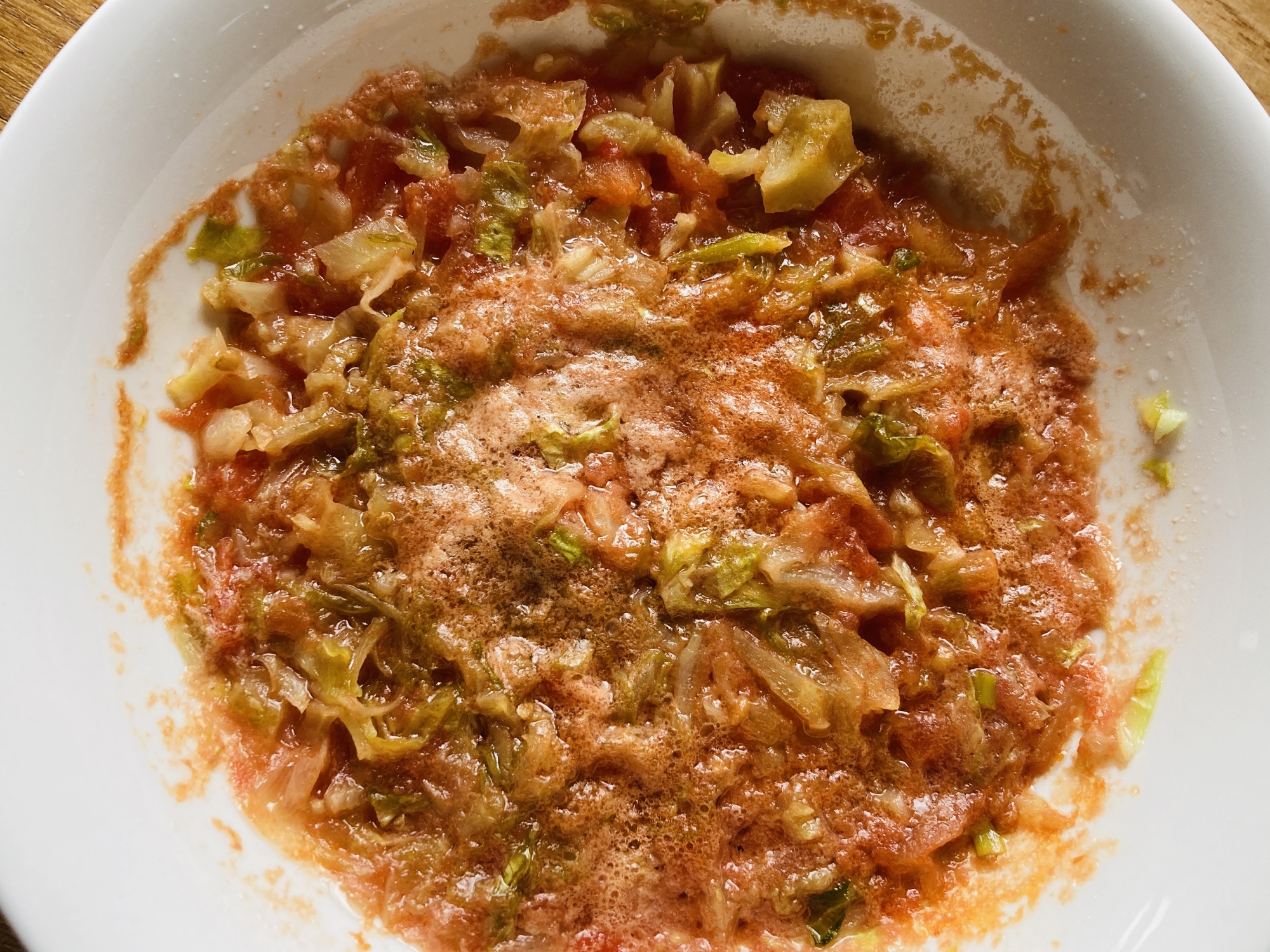 レンジで作る簡単トマトスープ