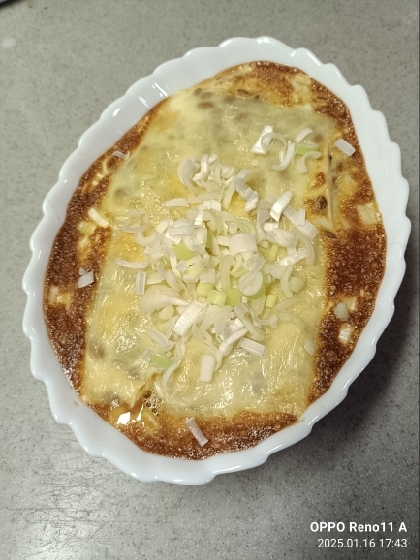 豆腐と納豆の卵グラタン