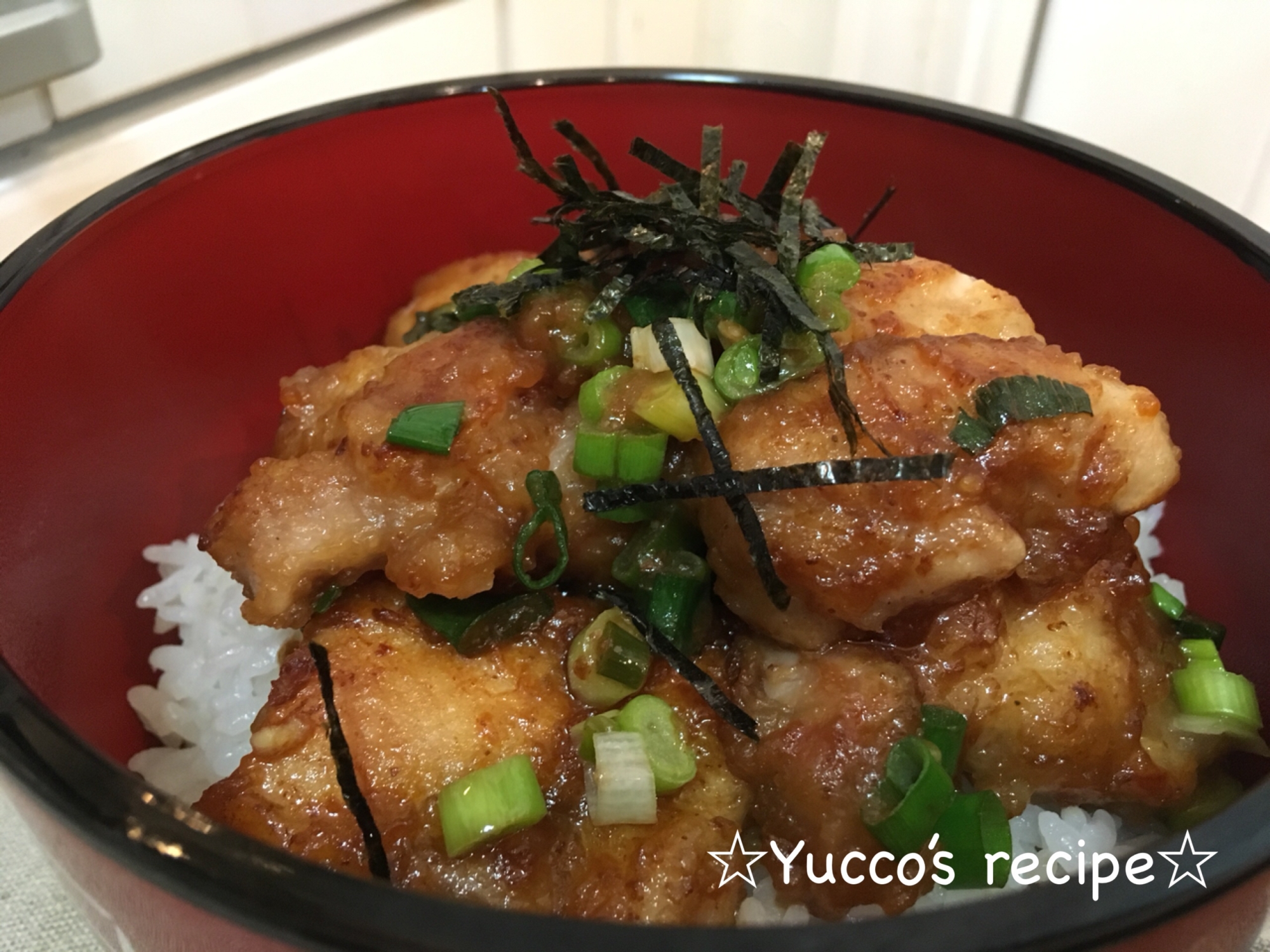 サッパリ 鶏のマヨポン焼き丼 レシピ 作り方 By Yucco 楽天レシピ