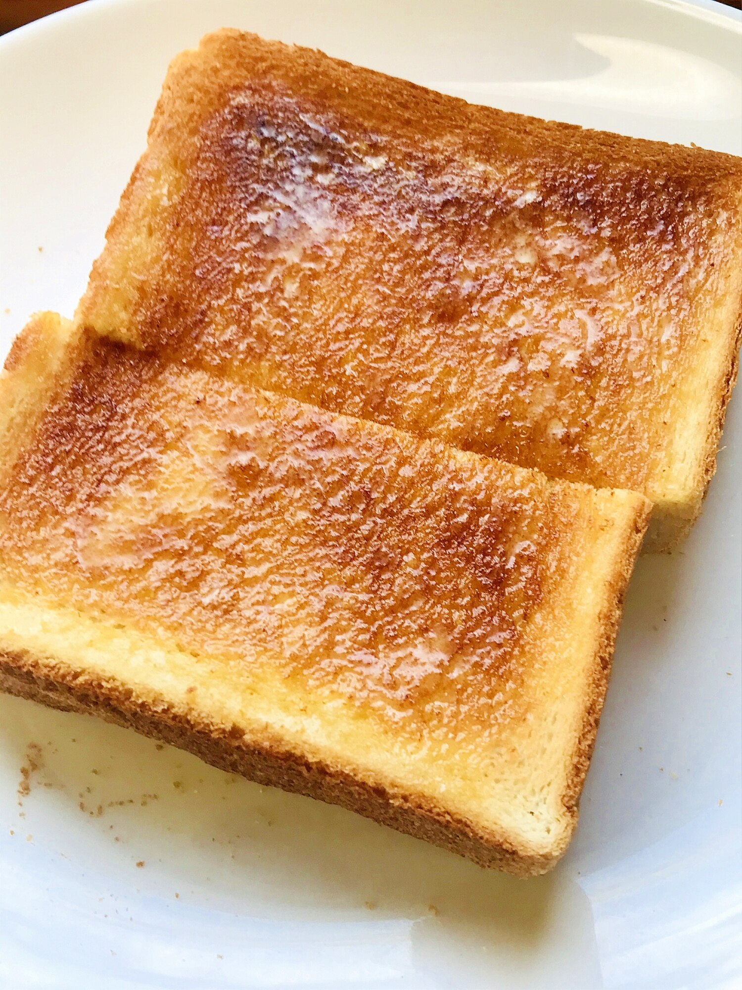 レンチン○ほんのりはちみつバタートースト レシピ・作り方 by