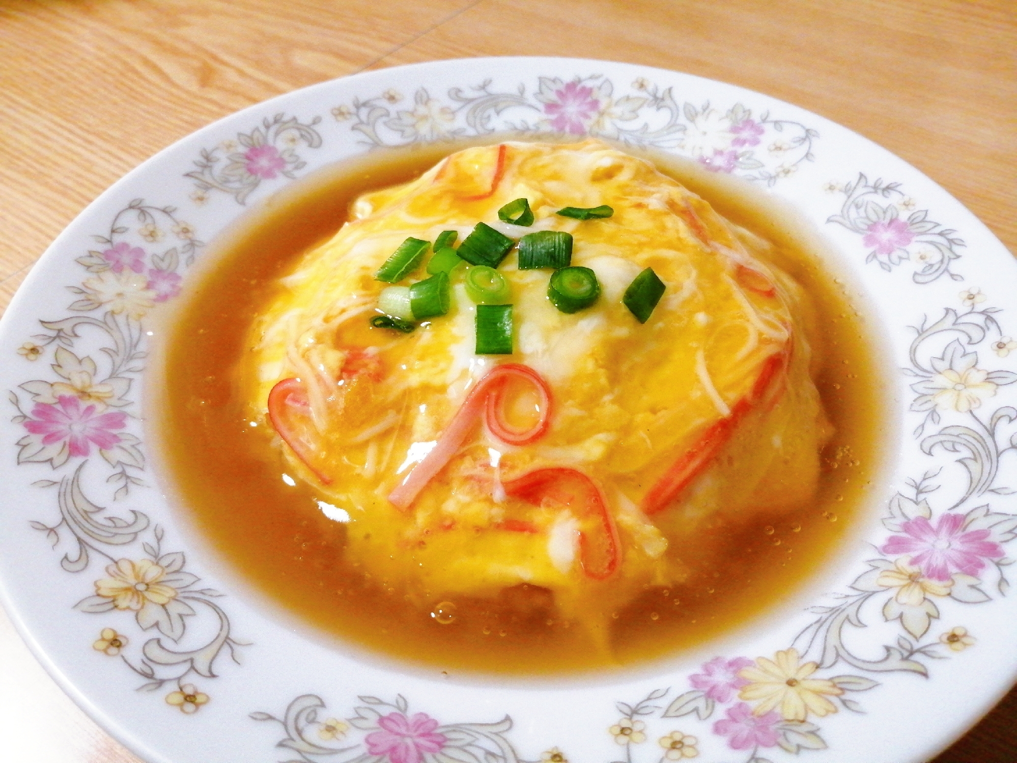 カニカマで節約☆天津丼