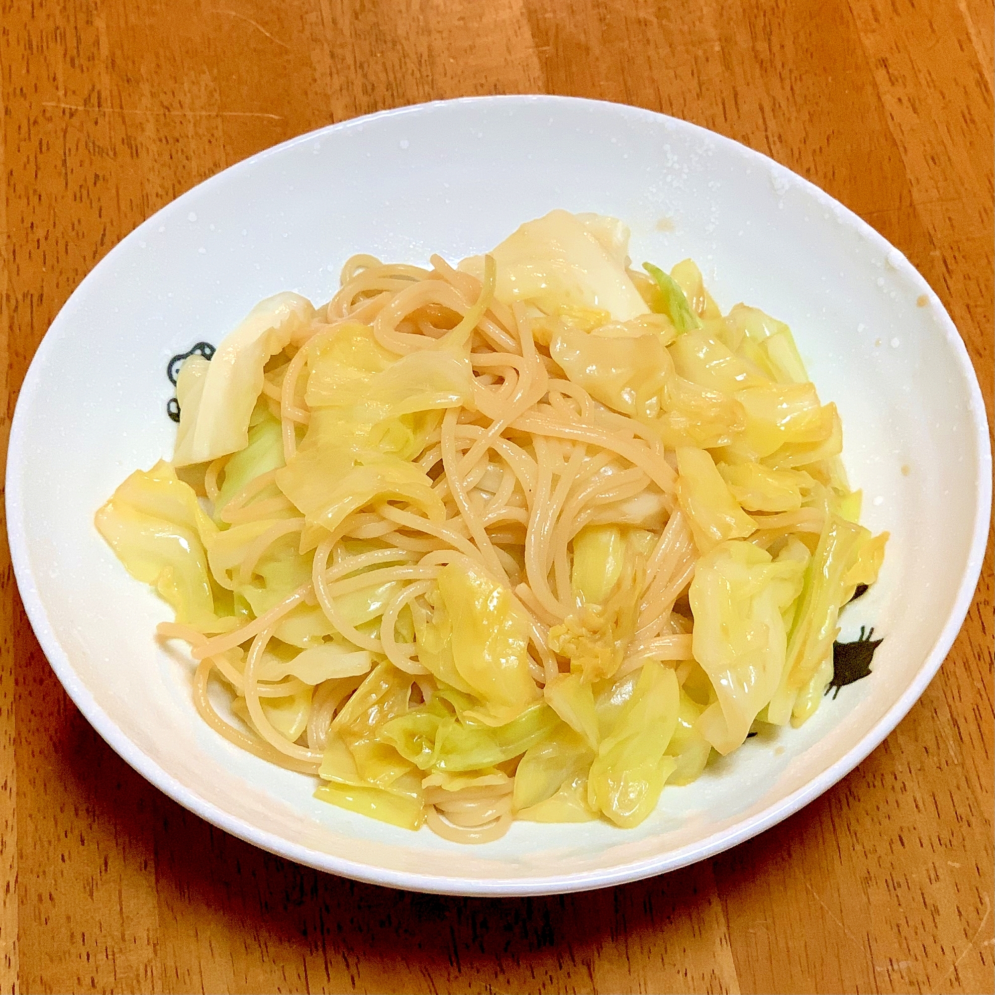 やきうどん風キャベツの醤油パスタ