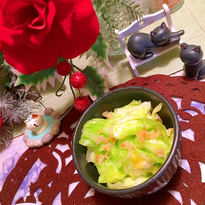 揉めば美味しくな〜る、春キャベツの浅漬風サラダ