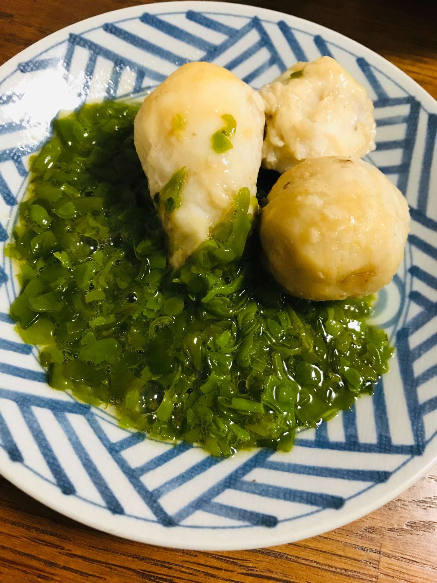 めかぶと里芋のあえ物