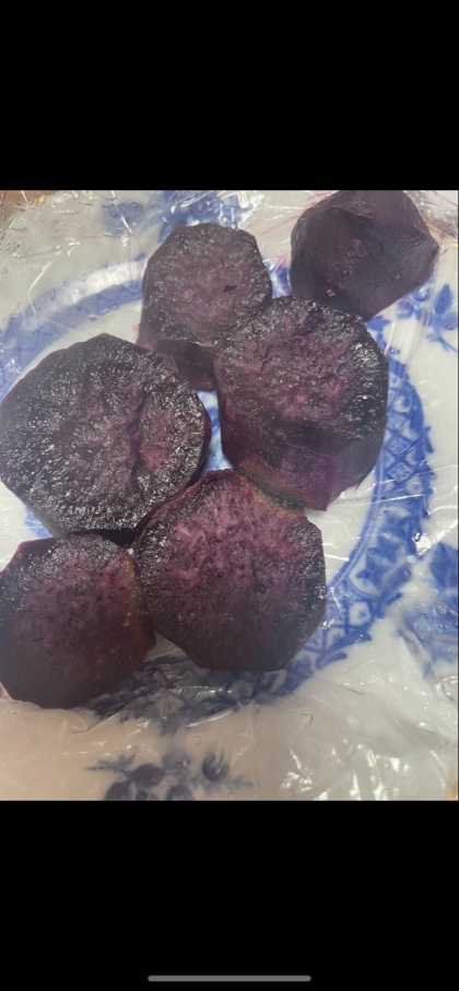 紫芋で♩簡単に短時間でできたのでお弁当作りにとても便利でした‼︎ありがとうございました(*´ー｀*)