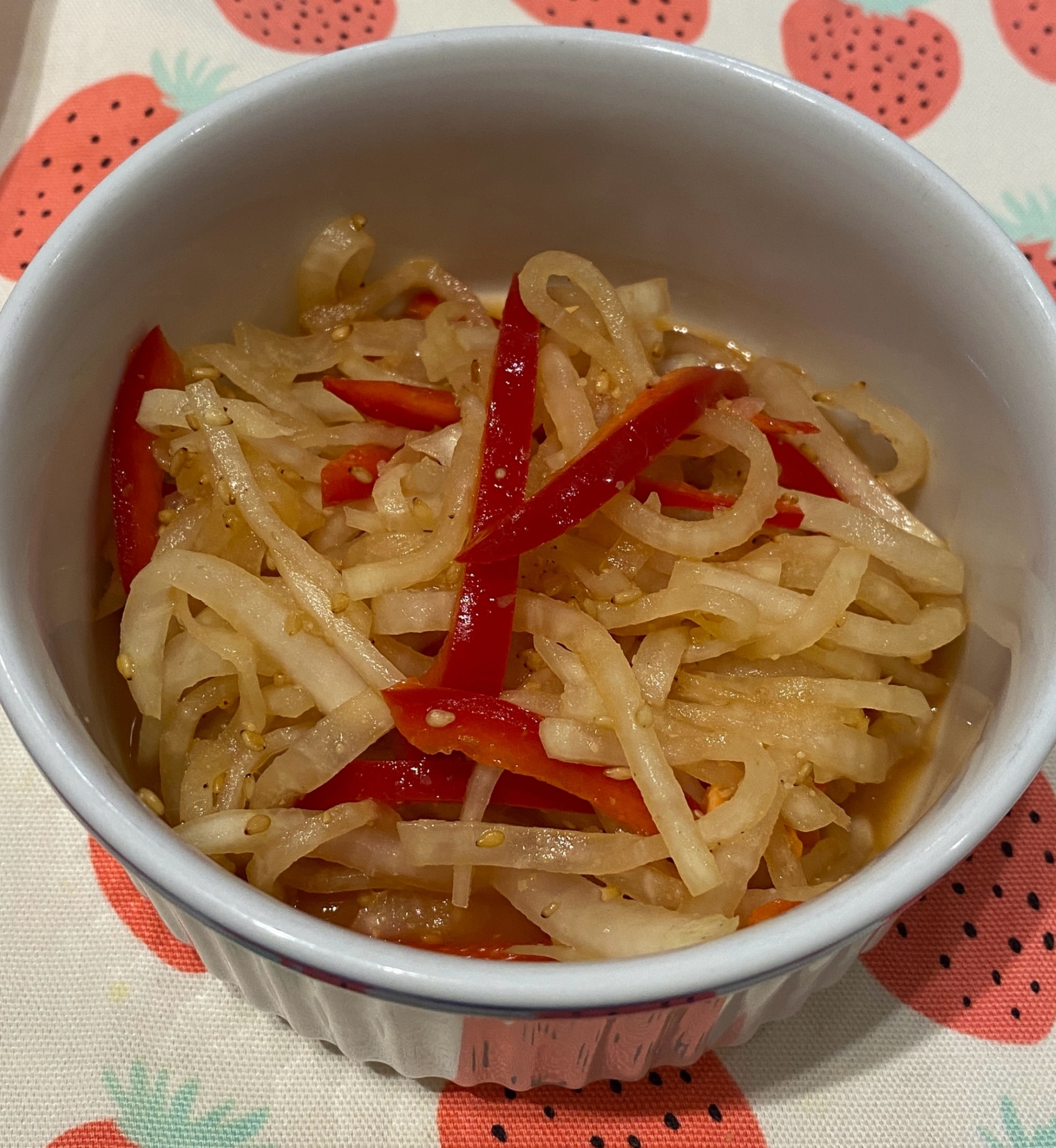 さっぱり☆大根とパプリカのナムル風