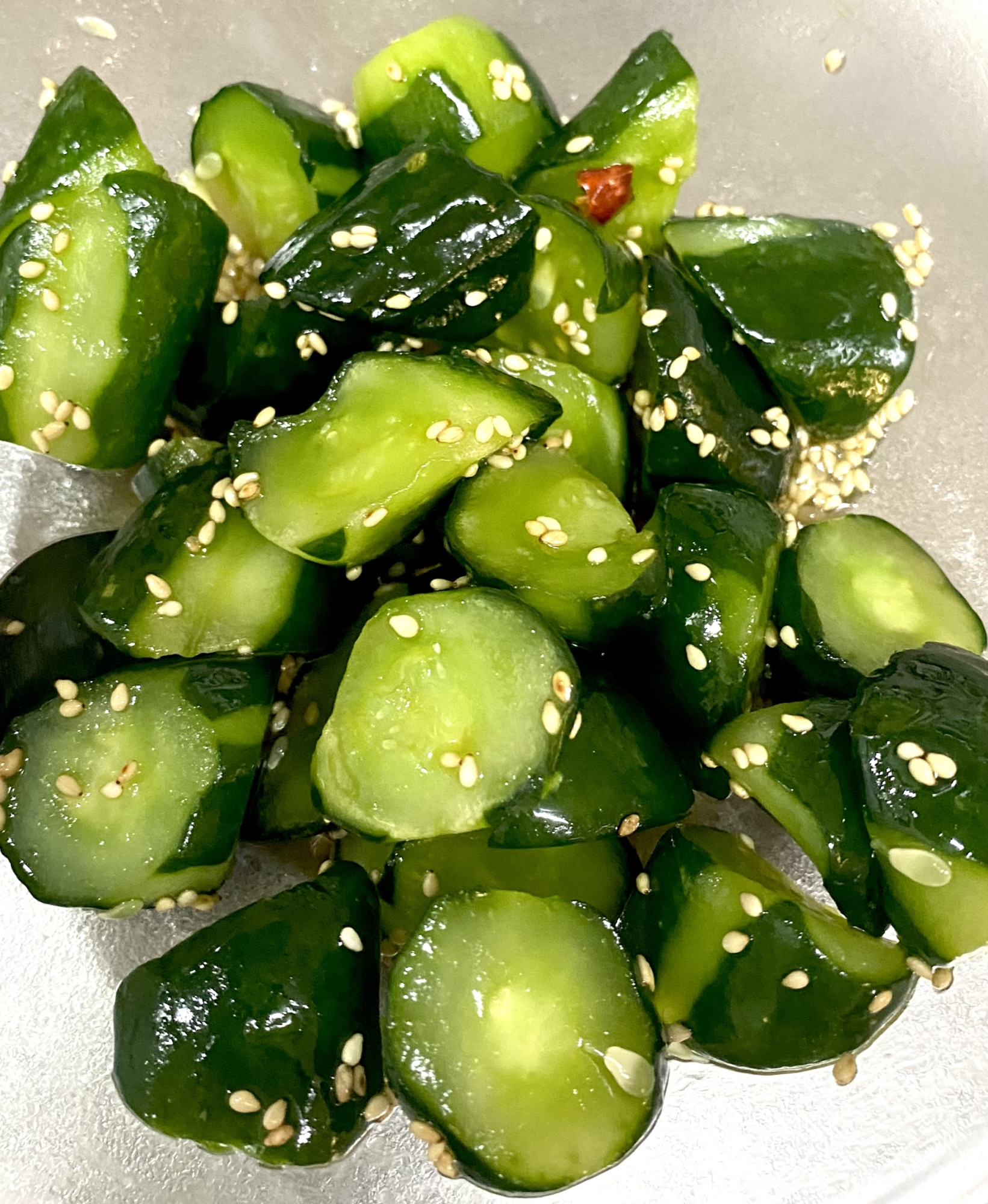 胡瓜の中華風浅漬け