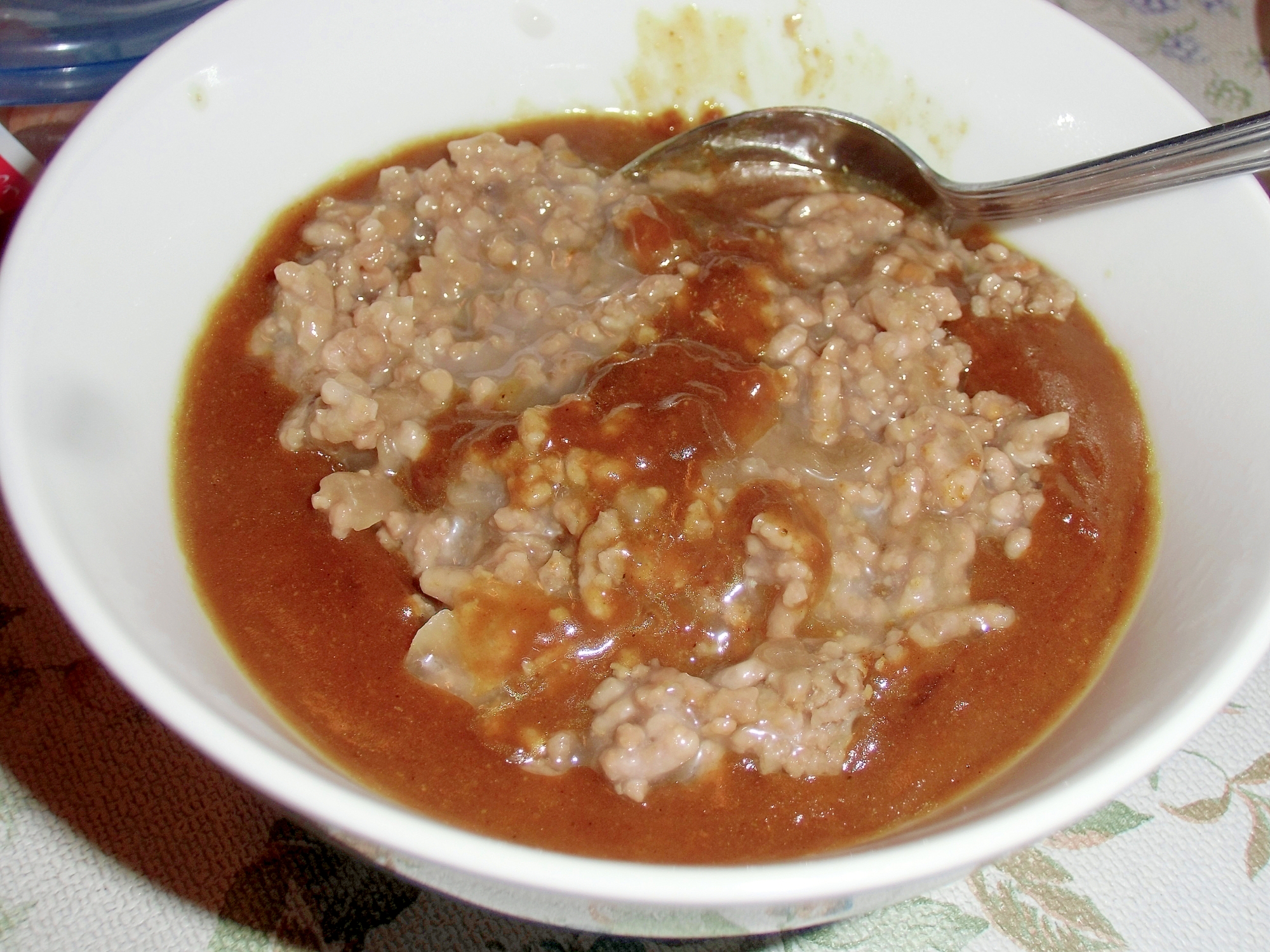 お手軽でおいしい、ひき肉カレーもち