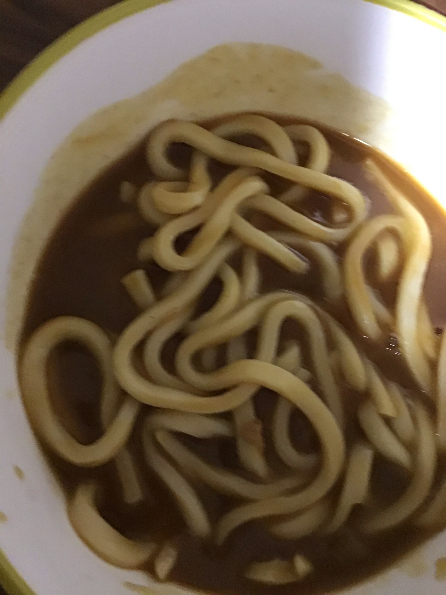 カレーうどん　余ったカレールーで！