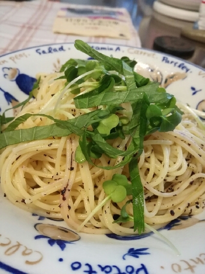 簡単！美味しい！＊ゆかりバター＊のスパゲッティー♪