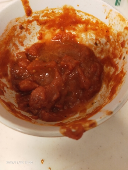簡単にピザソースができてよかったです。