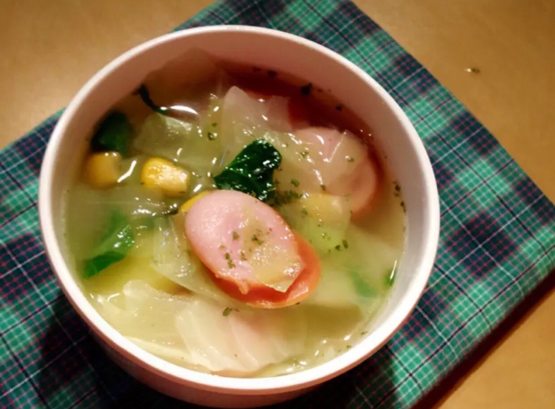 超簡単コンソメ野菜スープ レシピ 作り方 By こたなれ 楽天レシピ