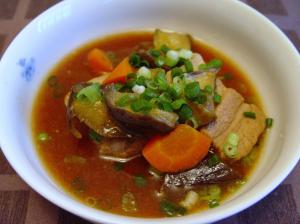 豚バラと茄子の味噌煮（圧力鍋）