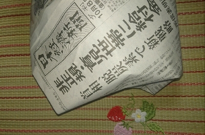 新聞紙包んでおくと里芋も土の中に入ってる気分で喜んでそうです✨使いたいときにあるのは便利ですね＼(^o^)／ありがとうございますd=(^o^)=b