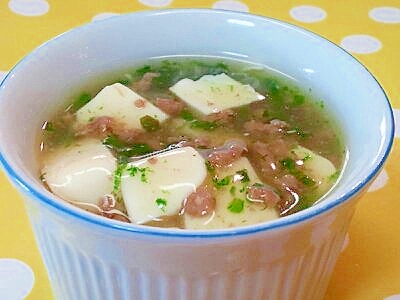 【離乳食】豆腐のとろみ煮（牛ミンチ＆にら）