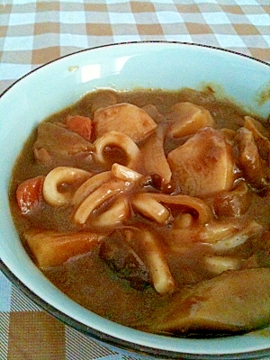 長いも・ごぼう根菜カレーうどん