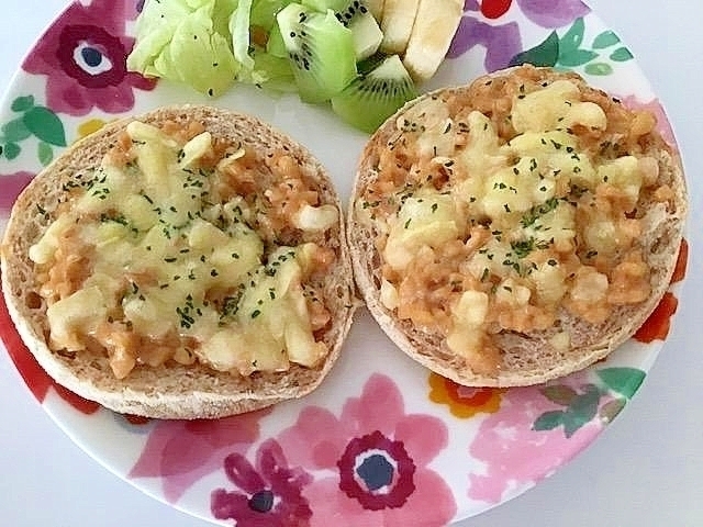 朝食に！ヘルシー☆納豆サンド