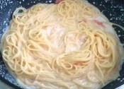 とろけるチーズで濃厚 明太クリームパスタ レシピ 作り方 By Yomogimotir 楽天レシピ