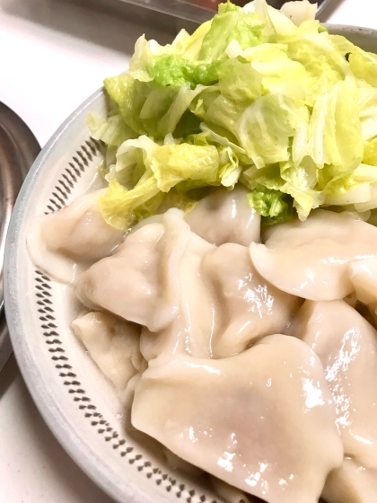 ウェイパーで簡単☆水餃子鍋