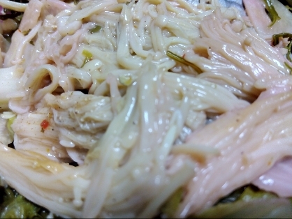 レンジで簡単♡菌活♡えのきのレモンバター醤油和え