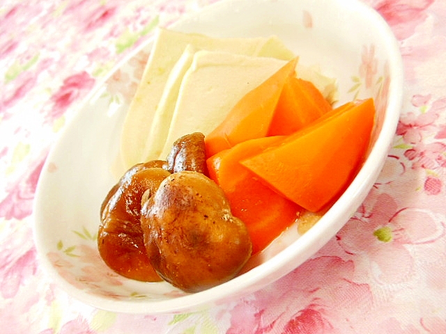 ❤高野豆腐と人参と椎茸の含め煮❤