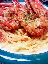 ソースはルクルーゼで わたりがにのパスタ