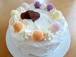 記念日に♡アイスデコレーションケーキ
