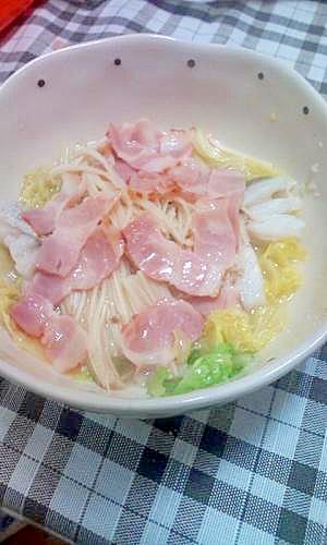 旬の白菜とタラのレンジ蒸し♪