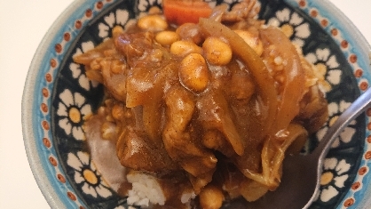 本日の昼食用に作りました！
ダルカレーですね(〃´ω`〃)
いつものカレーより、とっても美味しかったです♪★