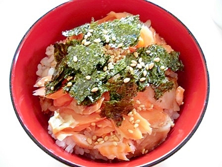 焼き鮭丼 レシピ 作り方 By V るん 0394 楽天レシピ