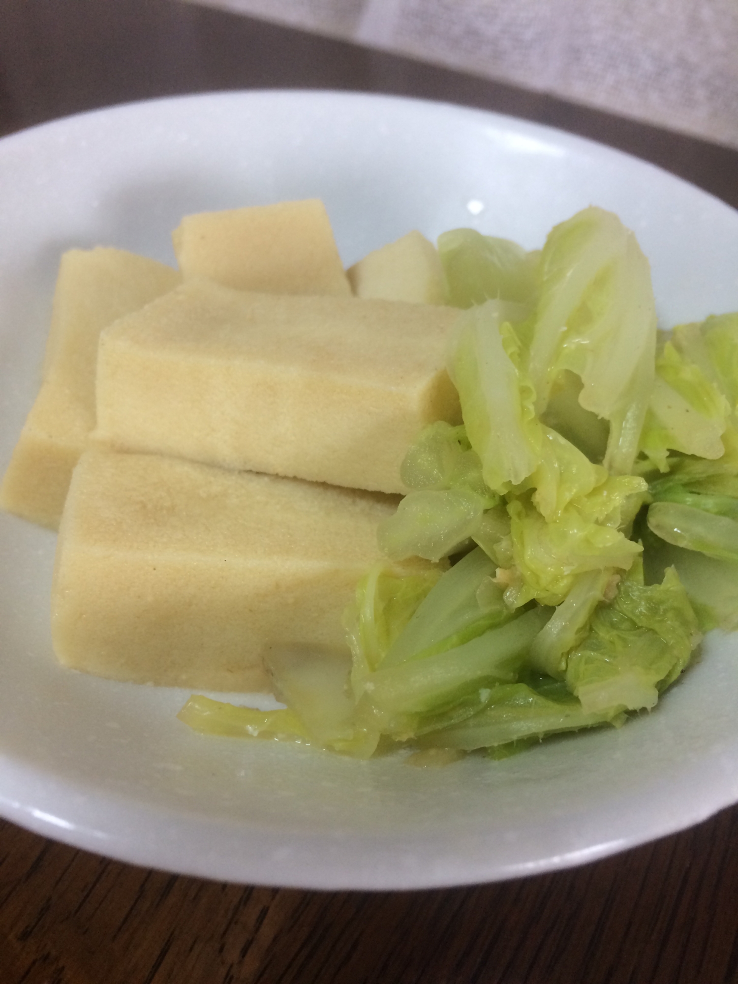 高野豆腐と白菜の煮物
