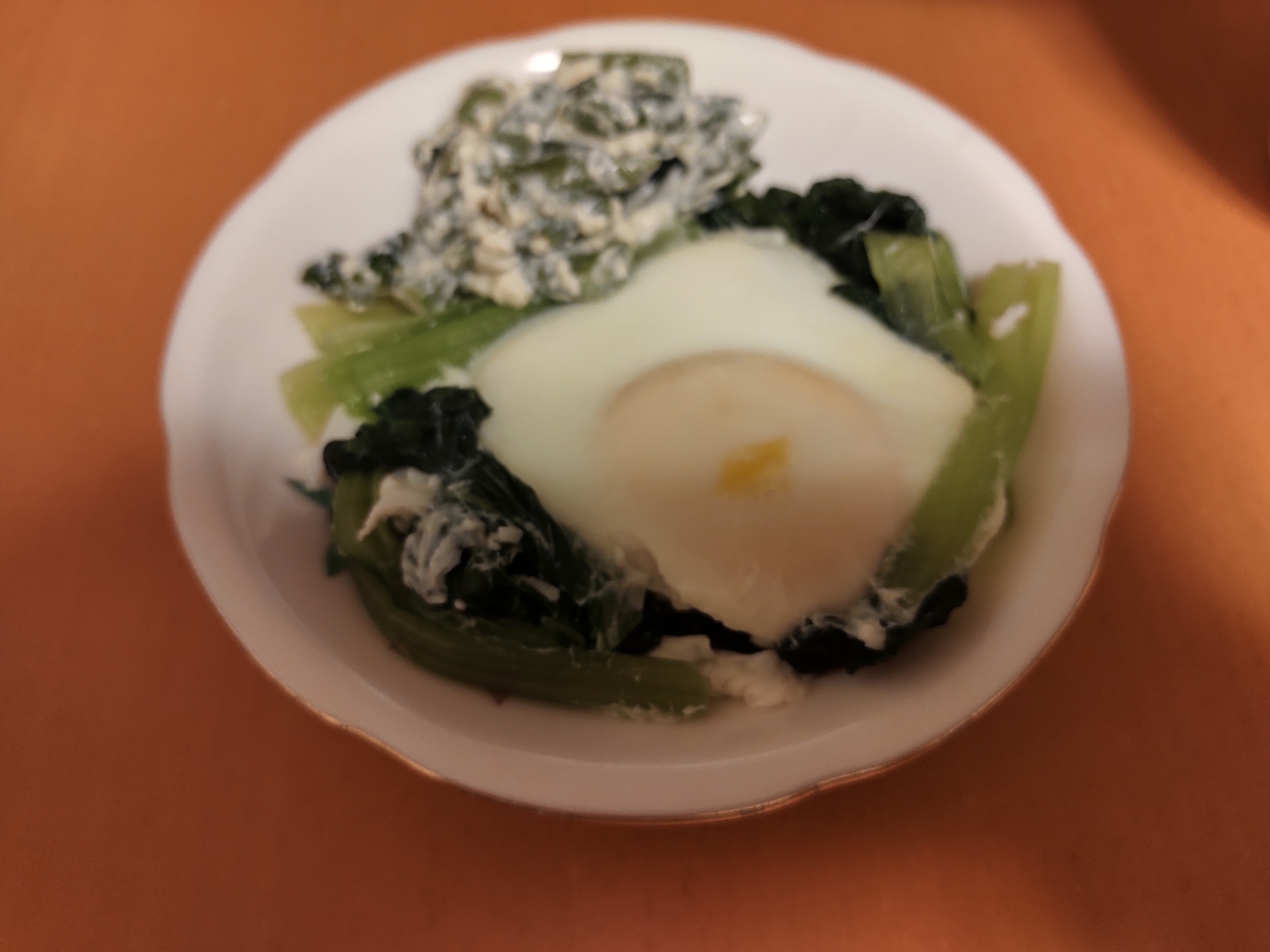 小松菜の卵煮