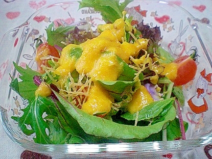 プチヴェール ベビーリーフのサラダ レシピ 作り方 By ひろりん1106 楽天レシピ